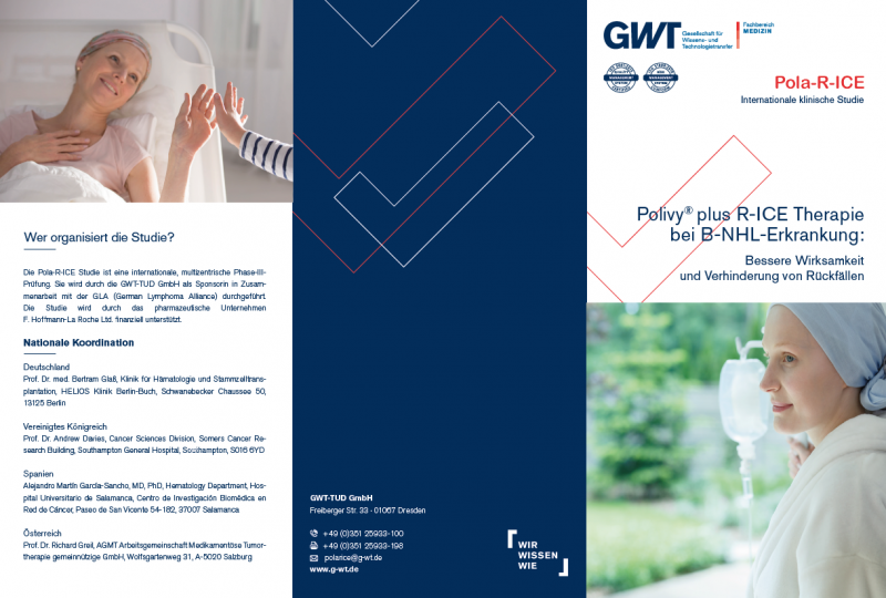 Flyer; Werbematerial für die Rekrutierung von Probanden für eine klinische Studie